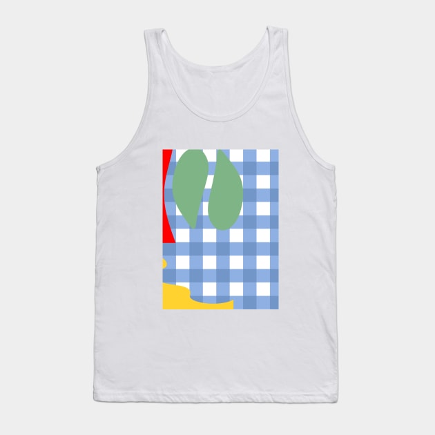 Color Expression with Blue Gingham Tank Top by In Beauty We Trust